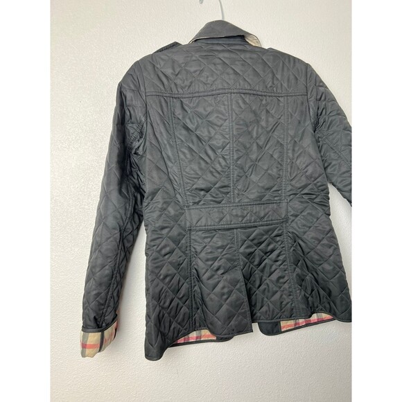 BURBERRY LONDON Classic Quilted Jacket Nova Check Lining size XS - Picture 6 of 10